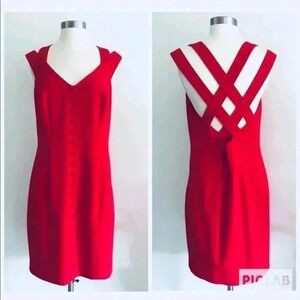Laundry By Shelly Segal Dress Red